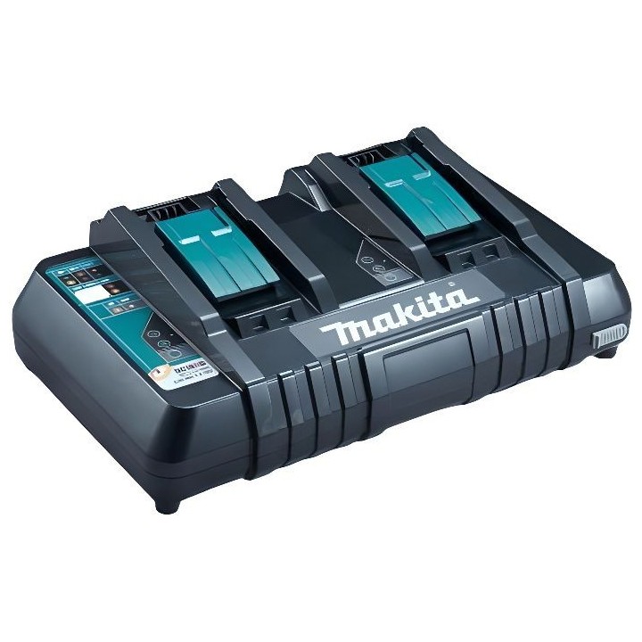 Chargeur rapide MAKITA pour 2 batteries 18V Li-ion / Ni-MH - DC18RD