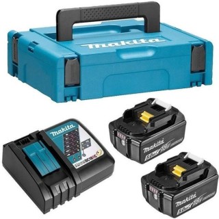 Pack 2 batteries 18V de  5,0 Ah Li-ion MAKITA - 197624-2 (Livré avec