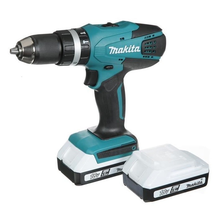 Perceuse-visseuse a percussion 18 V + 2 batteries 1,5 Ah + chargeur +
