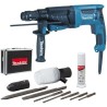 MAKITA Perfo-burineur SDS-Plus HR2630TX4 (Coffret alu + kit d'accessoires) - 800 W - 26 mm