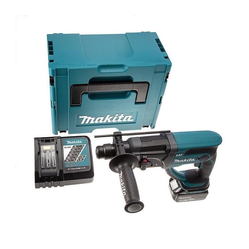 MAKITA Perforateur burineur SDS+ DHR202RM1J avec 1 batterie 18V 4Ah Li-ion et coffret Makpac