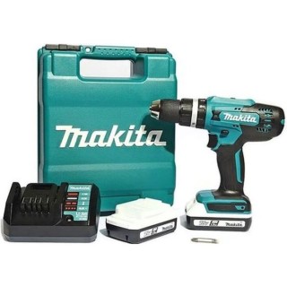 MAKITA Perceuse visseuse DF488DWE + 2 batteries 18V 1.5Ah Li-ion + ch