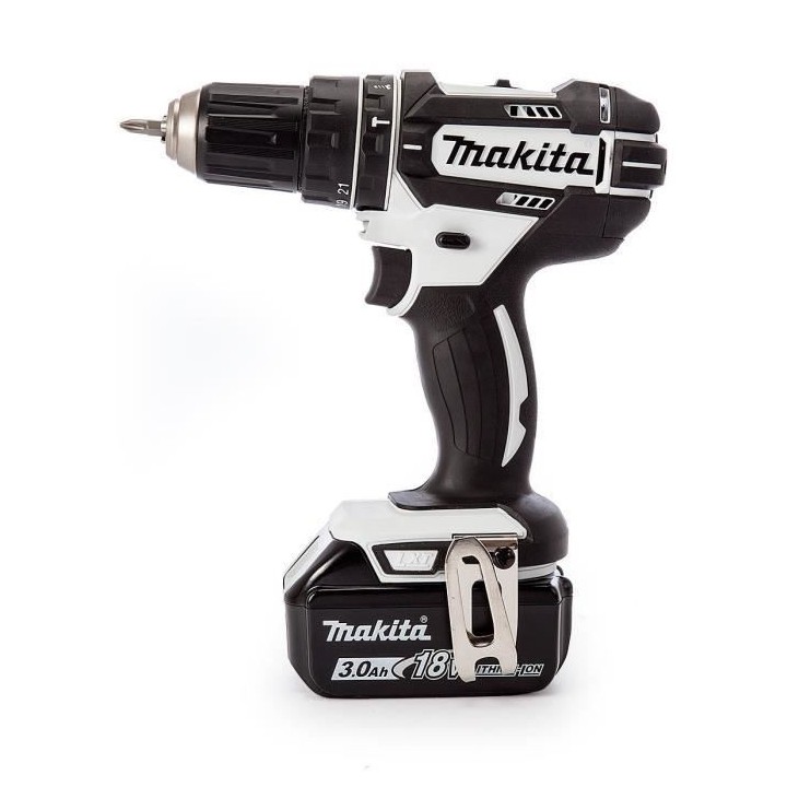 MAKITA Perceuse-visseuse a percussion DHP482RFWJ - Livrée avec 2 batt