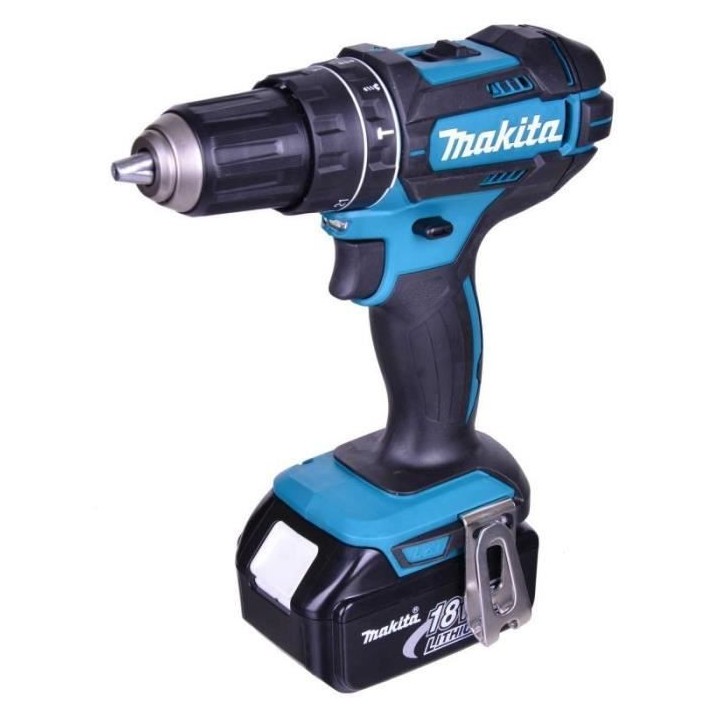 MAKITA Perceuse visseuse a percussion DHP482RTJ - 2 batteries 18 V 5 A