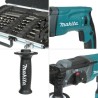 Perforateur-burineur SDS-Plus 780W MAKITA HR2470-D-42444 (Livré dans un coffret + 17 pieces burins et forets)