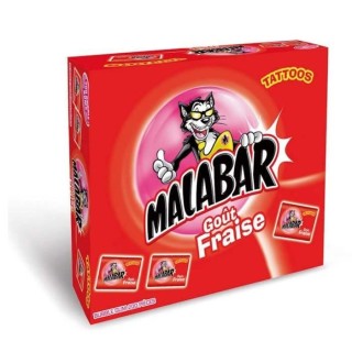 MALABAR Boîte de Chewing-gum aux Fraises - 200 pieces