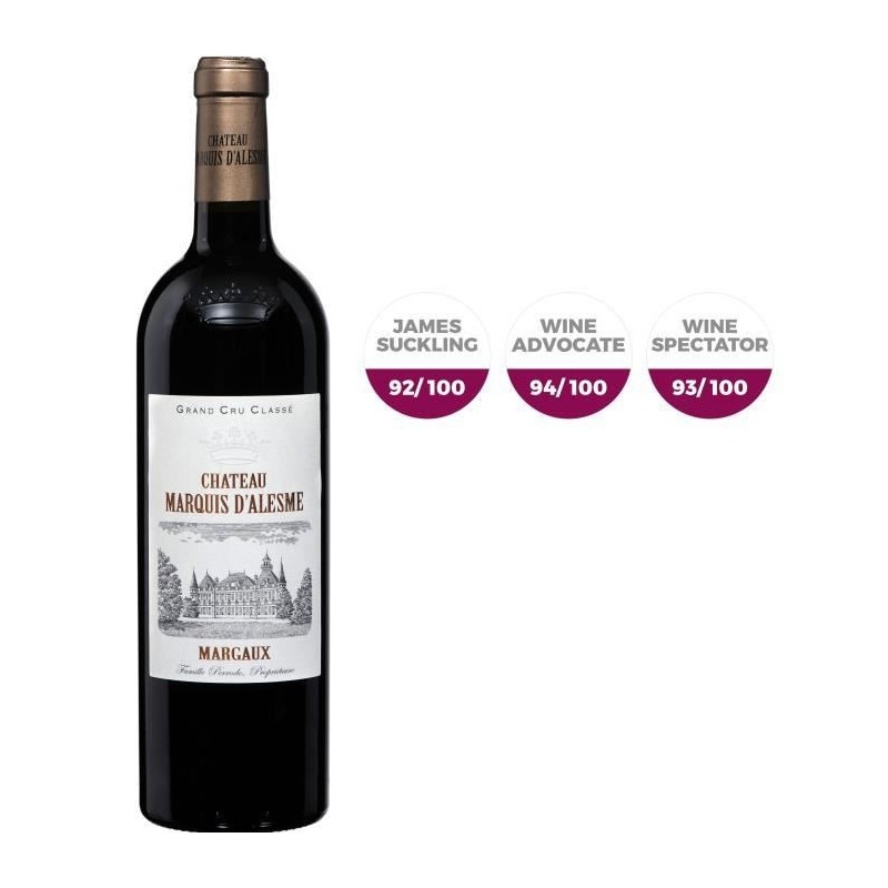 Château Marquis D'alesme Becker 2017 Margaux Grand Cru - Vin rouge de Bordeaux