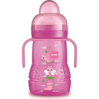 MAM Repas Biberon de Transition +4m Coeur Rose 220ml