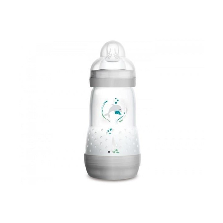 MAM Biberon Easy Start Anti-Colique - 260ml - 0 a 6 mois - Tétine Dé