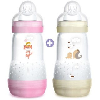 MAM Easy Start Anti Colique 1er Âge Biberon +2m Hippocampe et Tortue