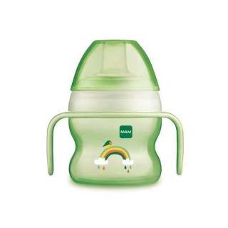 MAM Repas Biberon de Transistion +6m Arc En Ciel Vert 220ml
