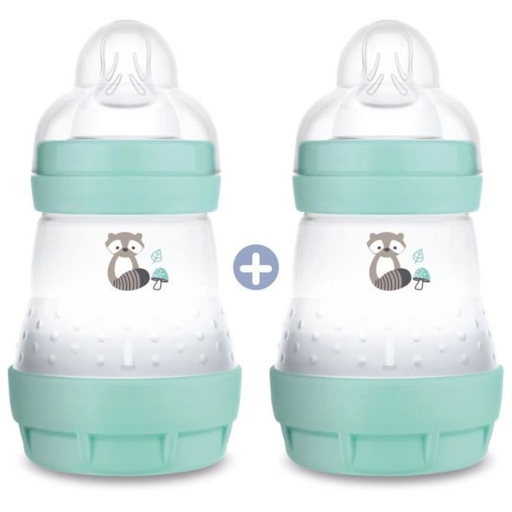 MAM Biberon Easy Start / Anti-Colique Nature - 160ml - Aqua - Tétine