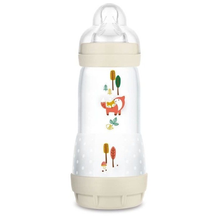 MAM Biberon Easy Start / Anti-Colique Nature - 320ml - Lin - Tétine D