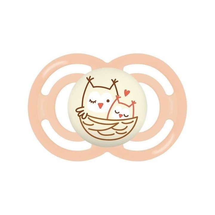 MAM Lot de 2 sucettes Perfect Nuit - 6+ mois - Décor - Silicone + Bo