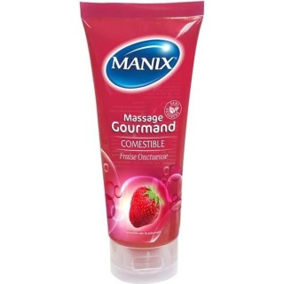 Manix Gel de Massage Gourmand Fraise Onctueuse 200ml