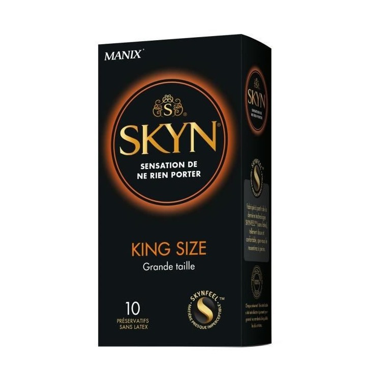Manix Skin King Size Grande Taille 10 préservatifs