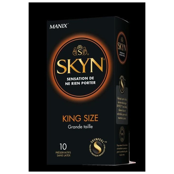 Manix Skin King Size Grande Taille 10 préservatifs