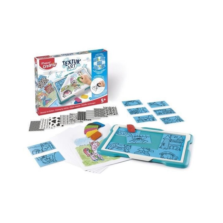 MAPED CREATIV - Tablette de dessin Textur' Art - Chateaux Et Princesse