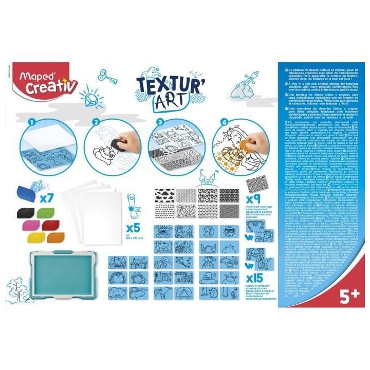 MAPED CREATIV - Tablette de dessin Textur' Art - Chateaux Et Princesse