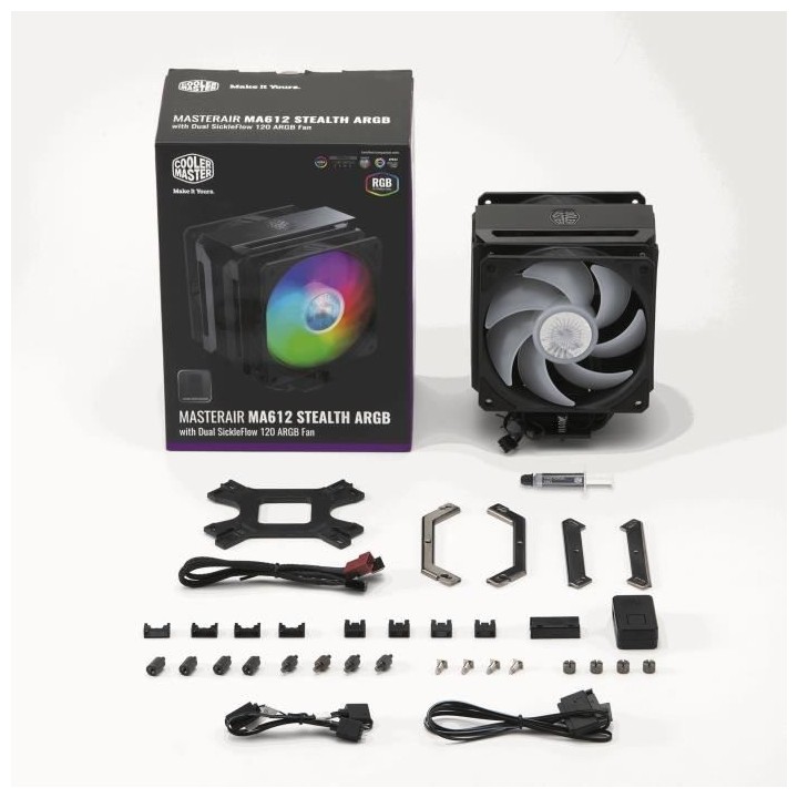 Refroidisseur de Processeur PC - COOLER MASTER - MasterAir MA612 Steal