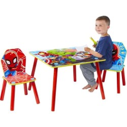 MARVEL Heroes Ensemble table et 2 chaises pour enfants