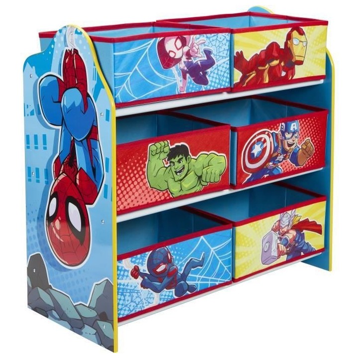 Super-héros Marvel Spider-Man - Meuble de rangement pour chambre d'en