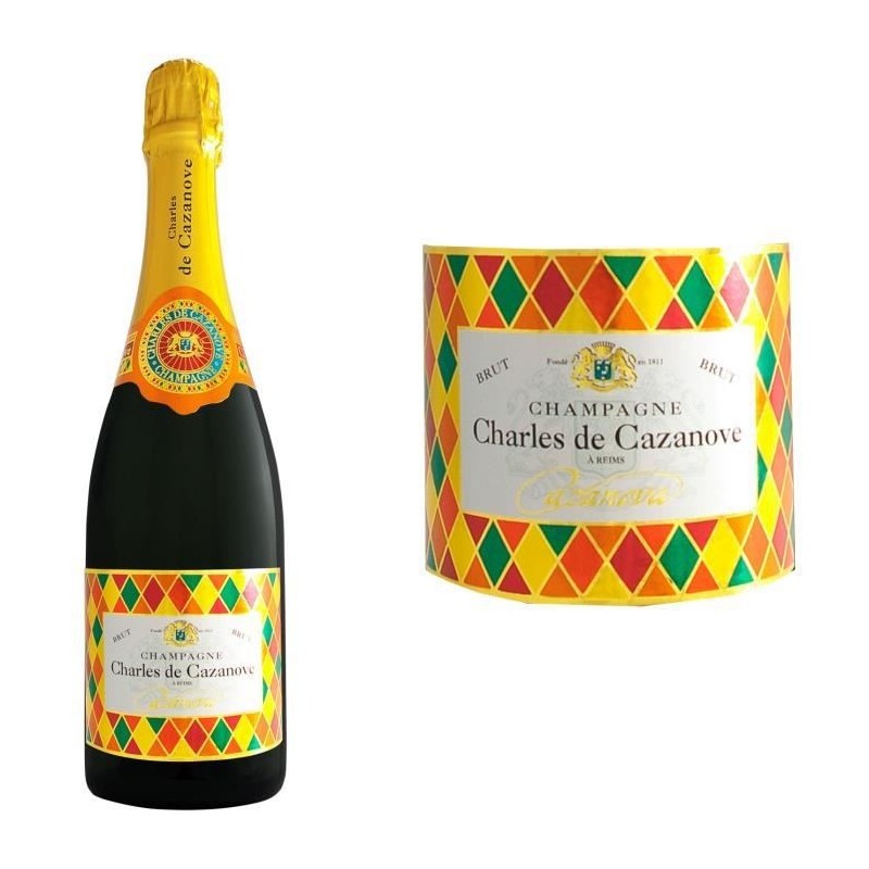 Champagne Charles de Cazanove Cazanova Arlequin Brut - 75 cl