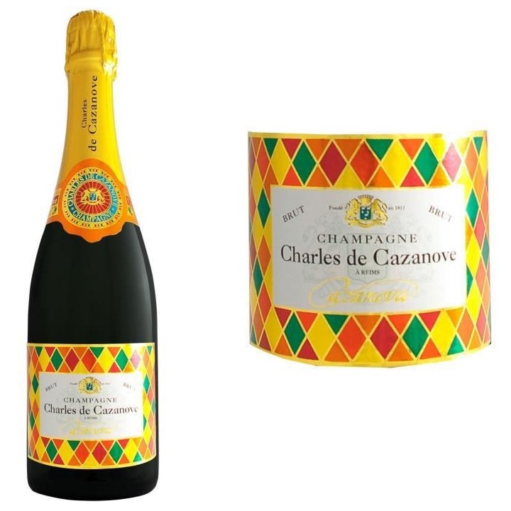 Champagne Charles de Cazanove Cazanova Arlequin Brut - 75 cl