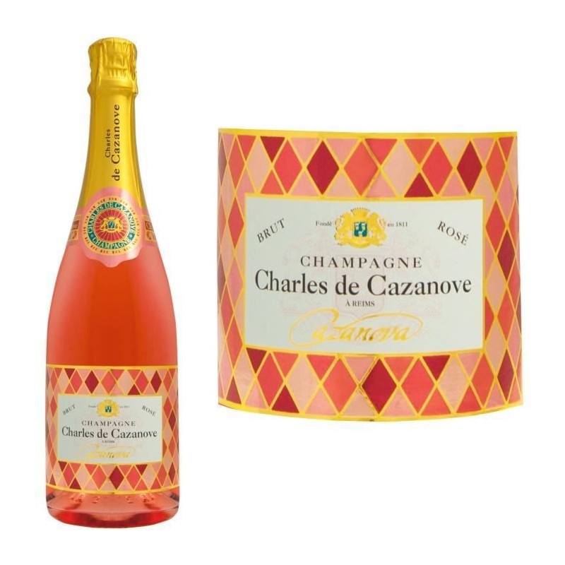 Champagne Charles de Cazanove Cazanova Arlequin Rosé - 75 cl