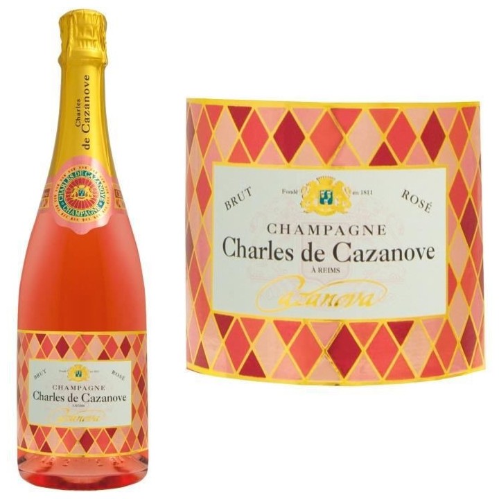 Champagne Charles de Cazanove Cazanova Arlequin Rosé - 75 cl