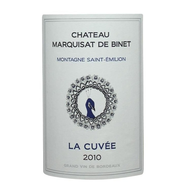 Château Marquisat de Binet 2010 Montagne Saint Emilion - Vin rouge de