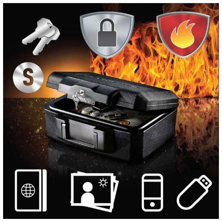 Master Lock Petit coffre-fort avec protection contre incendies L1200
