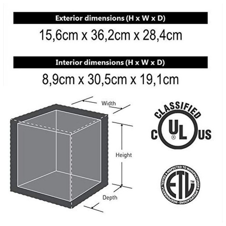 Master Lock Petit coffre-fort avec protection contre incendies L1200