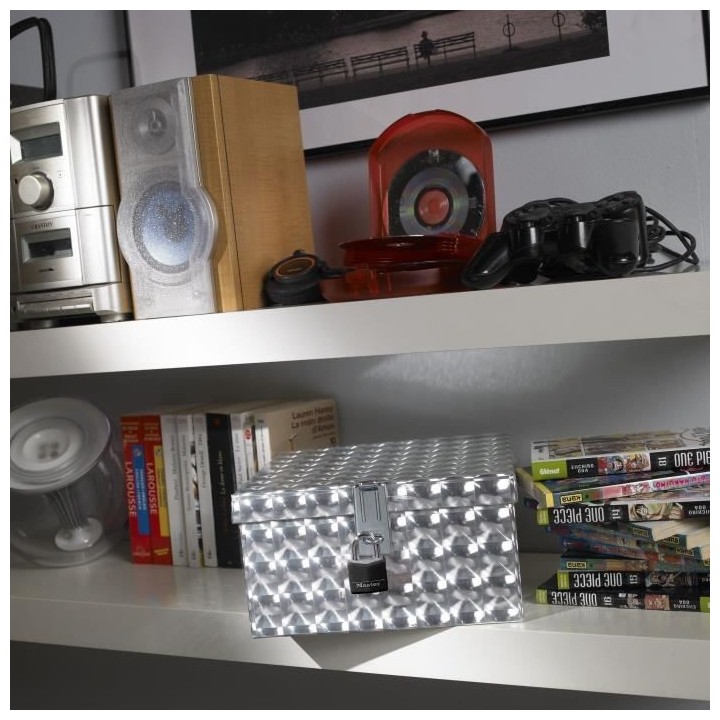 MASTERLOCK Lot de 2 cadenas aluminium 30mm couverture vinyle