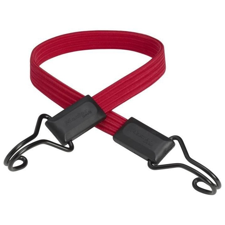 MASTER LOCK Tendeur plat 60 cm - Rouge - Crochet inversé double fil -