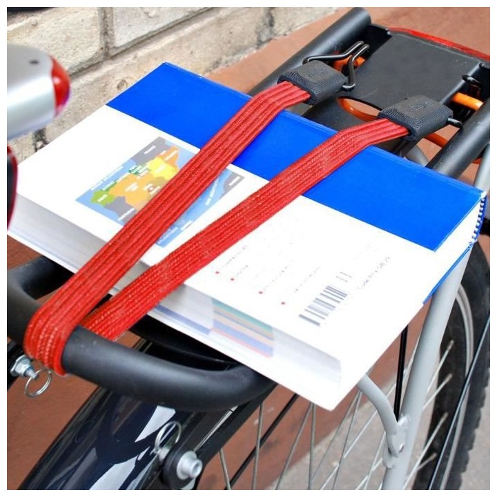 MASTER LOCK Tendeur plat 60 cm - Rouge - Crochet inversé double fil -