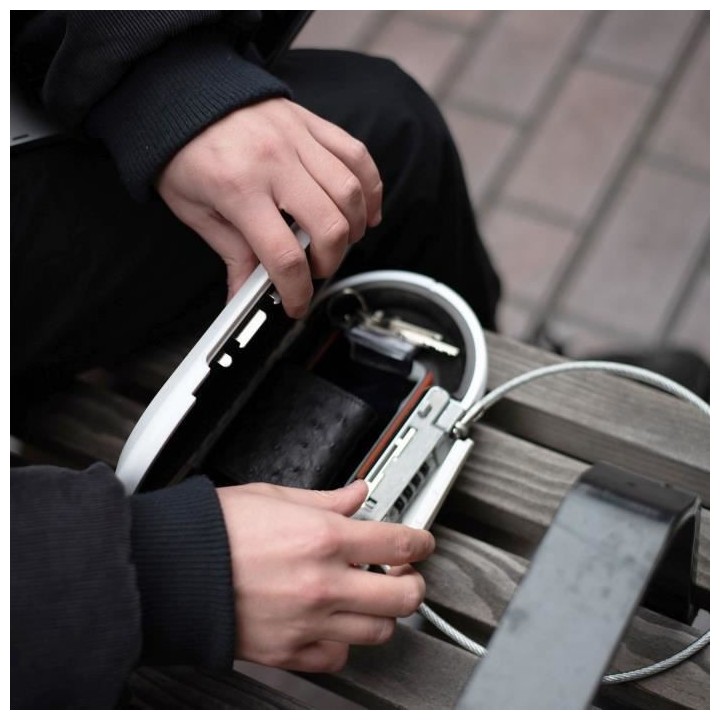 MASTER LOCK Mini-coffre de rangement portable pour voyage avec câble