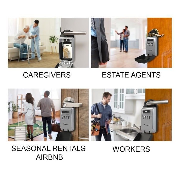 Master Lock 5420EURD Boîte a clé a anse rétractable