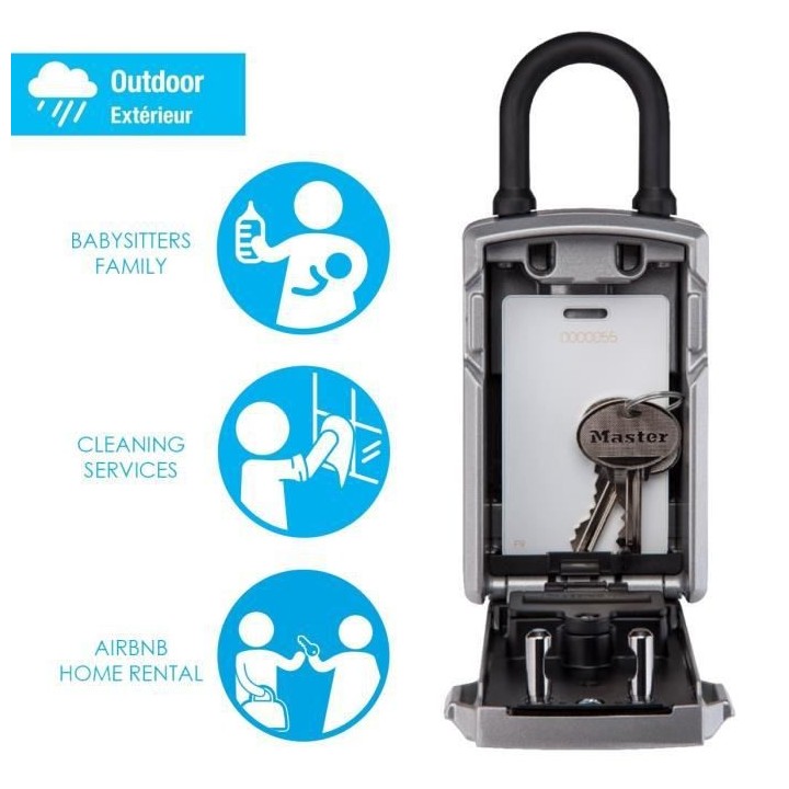 MASTER LOCK Boîte a Clé Connectée - Bluetooth ou Combinaison - A An