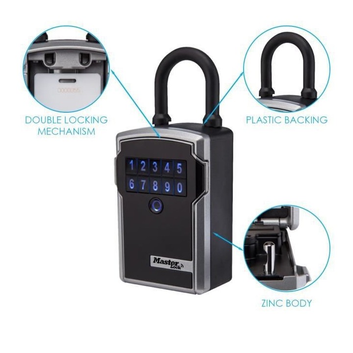 MASTER LOCK Boîte a Clé Connectée - Bluetooth ou Combinaison - A An