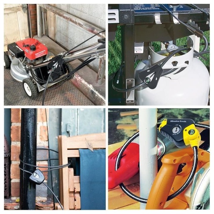 MASTER LOCK Câble antivol ajustable 1,80Mx?8mm - Pour clôture, porta