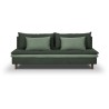 Banquette convertible 3 places MASSA - Tissu vert kaki - L 195 x P 86 x H 82 cm