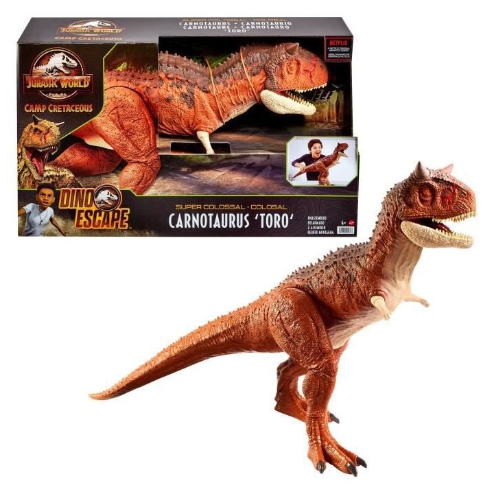 Jurassic World - Carnotaurus Toro Super Colossal - Figurine Dinosaure