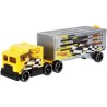 HOT WHEELS Camion Transporteur Track Stars 15 cm (modele aléatoire) Remorques Interchangeables pouvant contenir un véhicule 1: