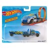 HOT WHEELS Camion Transporteur Track Stars 15 cm (modele aléatoire) Remorques Interchangeables pouvant contenir un véhicule 1: