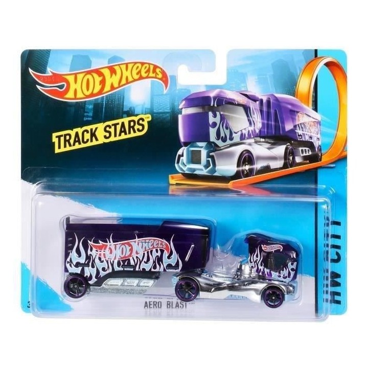 HOT WHEELS Camion Transporteur Track Stars 15 cm (modele aléatoire) R