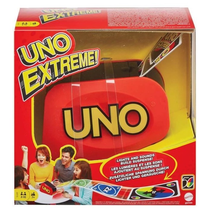 Mattel Games - Uno Extreme - Jeu de Cartes Famille - Des 7 ans