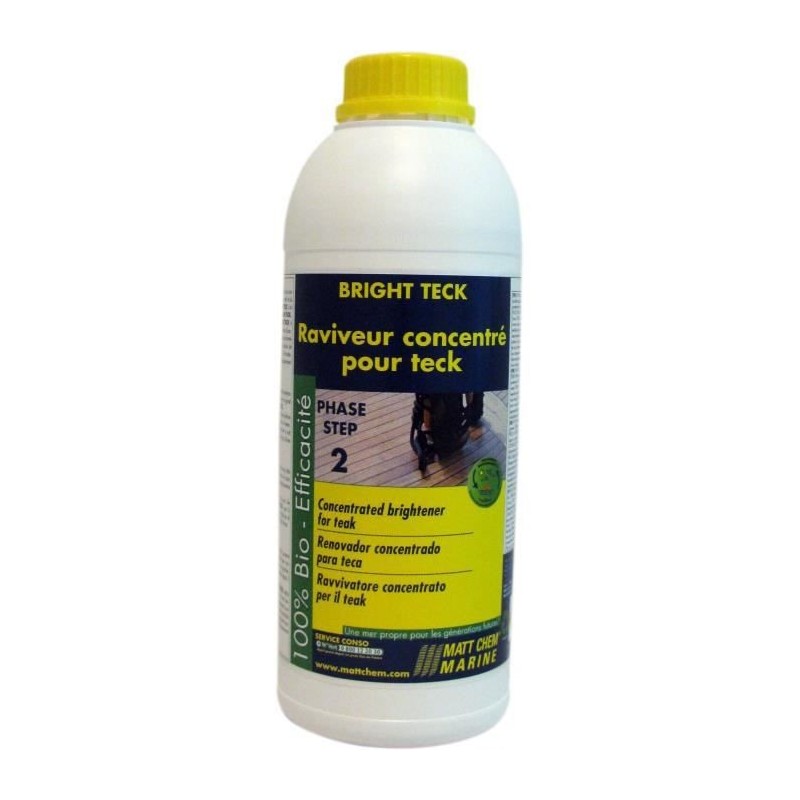 MATT CHEM Nettoyant Raviveur Concentré pour Teck Bright 1L