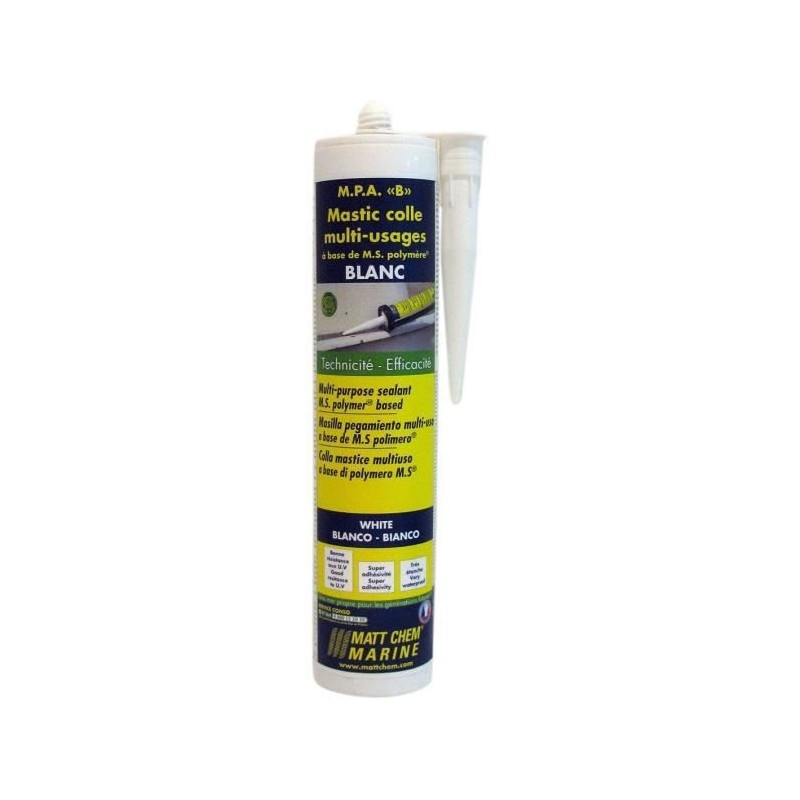 MATT CHEM Mastic Colle Multi-usages a Base de M.S. Polymere M.P.A 'B' 400Grs