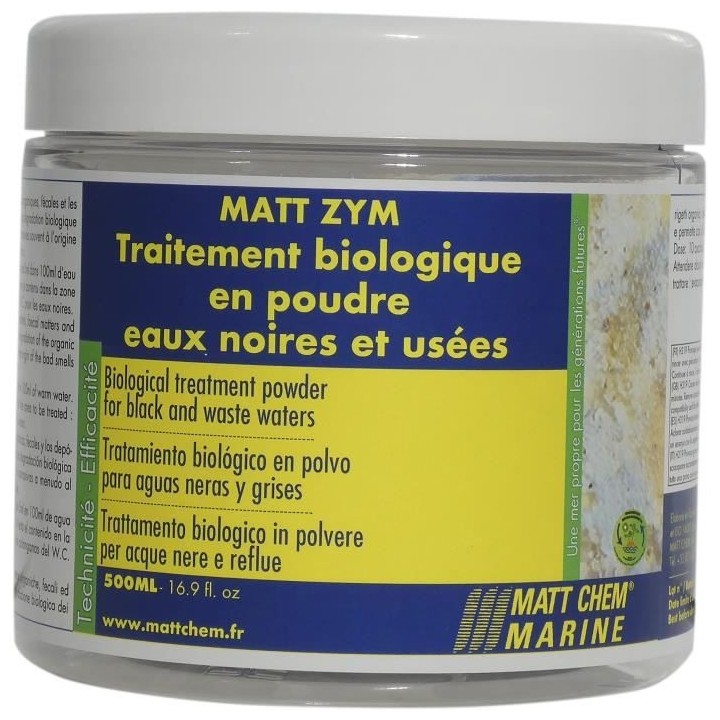 MATT CHEM MARINE Traitement biologique en poudre Matt Zym - Pour eaux